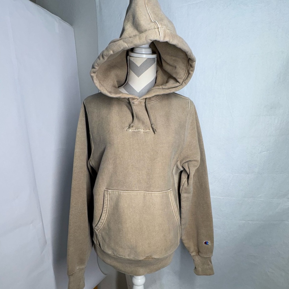 Champion Men's Beige Hoodie